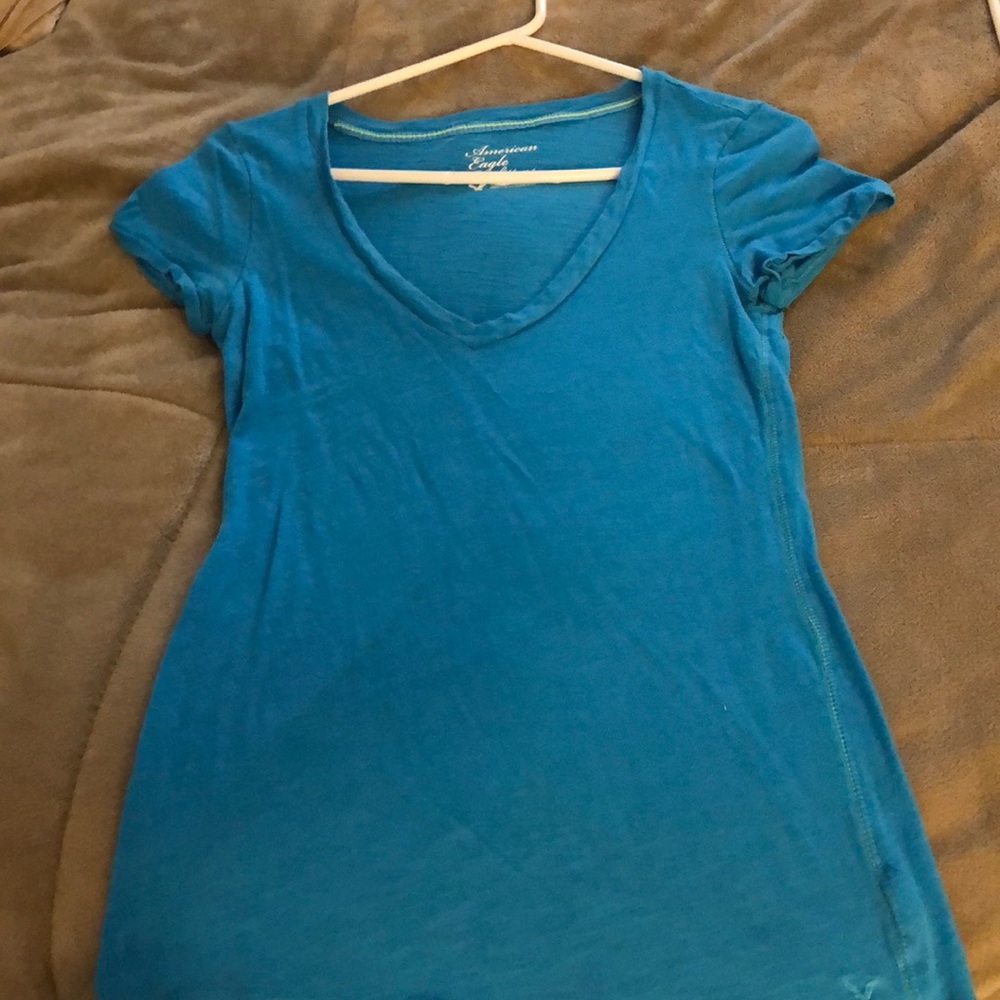 American Eagle Blue V-neck